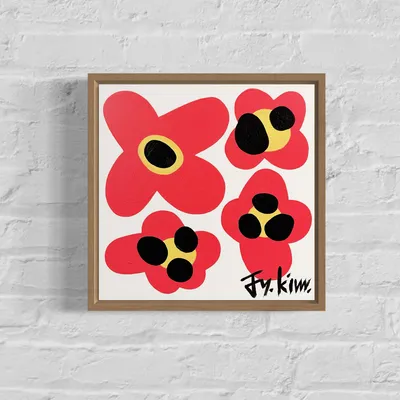 Okovoco 김정연, Red Flowers.Composition.N001, 2025