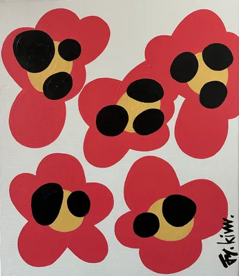 Okovoco 김정연, Red Flowers.Composition.N002, 2025