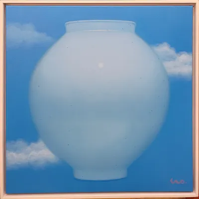 권삼동, 블루 달항아리, 2024