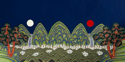 일월오봉도 3 (日月五峰圖)