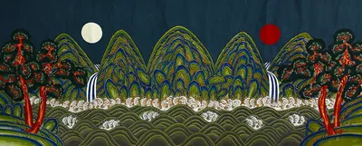 일월오봉도 2 (日月五峰圖)
