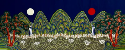 일월오봉도 1 (日月五峰圖)