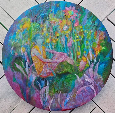 his garden