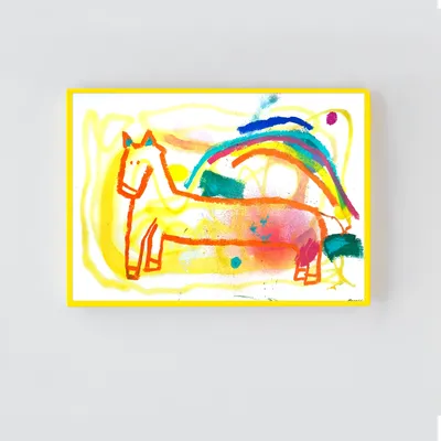 원희수, 무지개를 띄운 말 (Rainbow on the horse), 2022