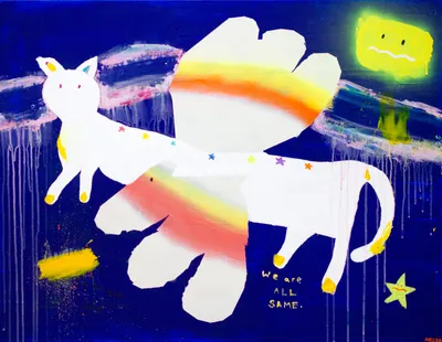 원희수, In the sky where the pink Milky Way rises, 2023