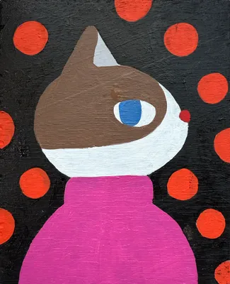 Lindsay.P, Cat on a pink sweater, 2025